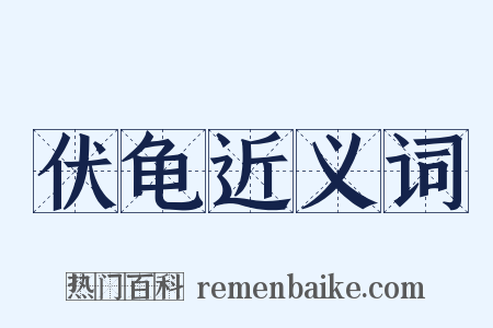 伏龟近义词是什么意思的图片